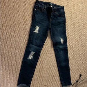 Kids Ripped Blue Jeggings  SIZE 12